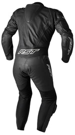 RST Mc-Skinnställ 1-delat Tractech Evo 5 Svart bakifrån, med stretchpaneler och ergonomisk passform för optimal rörelsefrihet.