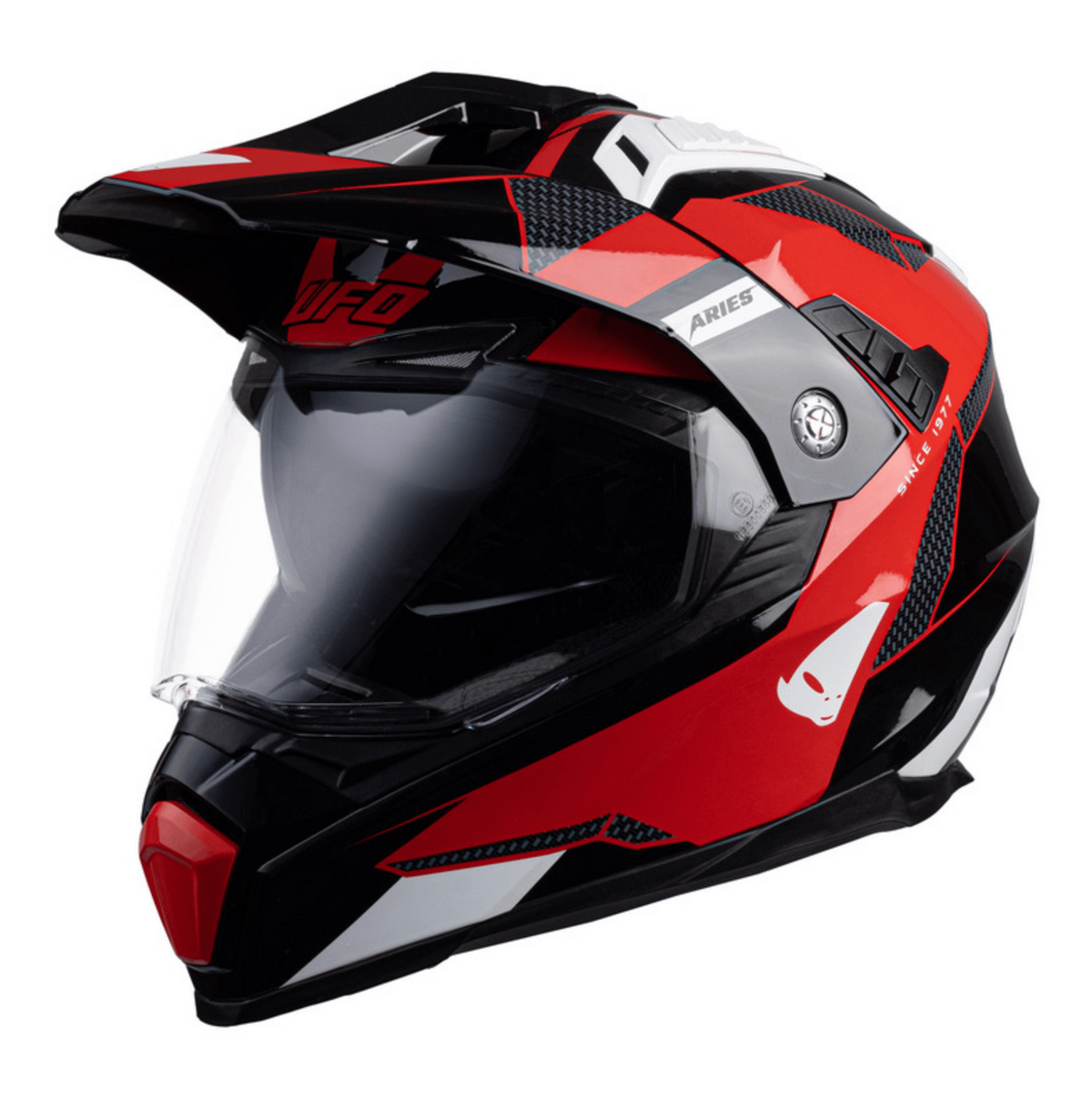 OZN Adventure MC Casca Berbec Black /Red