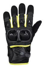 IXS MC gloves LT Montevideo Air S Black /Flu